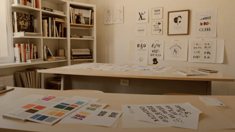 Illustration för Typografi & färgtrender