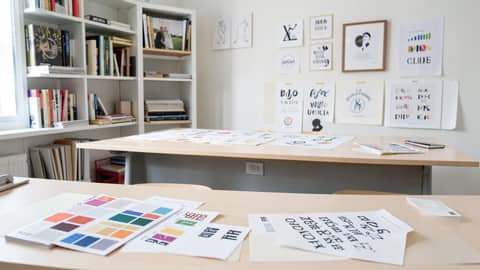 Illustration för Typografi & färgtrender